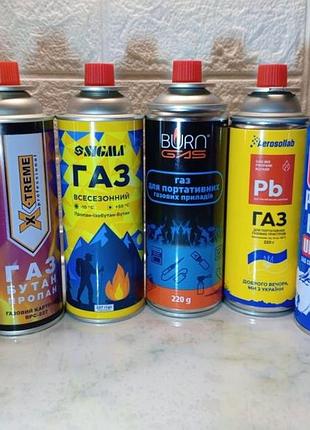 Газовые баллончики, газ в баллоне, цанговые баллончики