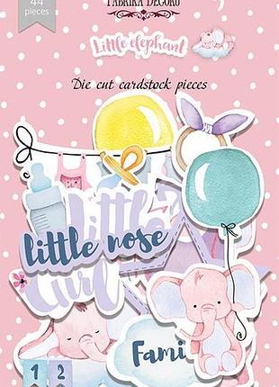 Набор высечек, коллекция little elephant, 44 шт