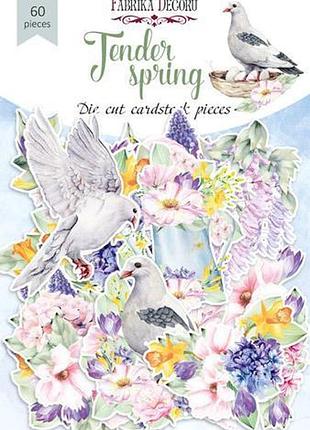 Набор высечек, коллекция tender spring, 60 шт