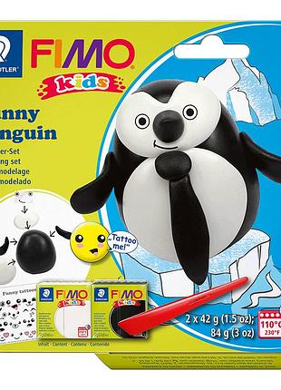 Набір fimo kids «пінгвінчик» 2 кол.*42 г fimo