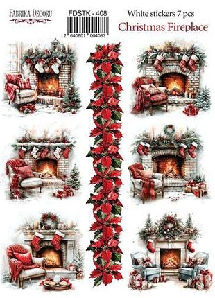 Набор наклеек (стикеров) 5 шт, christmas, #408
