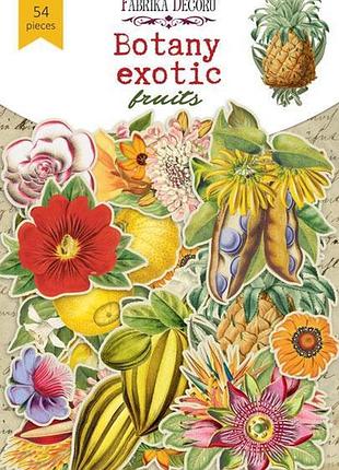 Набор высечек, коллекция botany exotic fruits, 54 шт