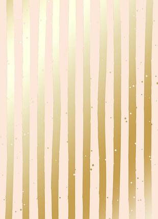 Аркуш односторонній паперу з фольгуванням, дизайн golden stripes beige, 30,5 см х 30,5 см