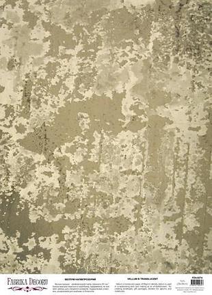 Деко веллум (лист кальки с рисунком) grunge concrete, а3 (29,7см х 42см)