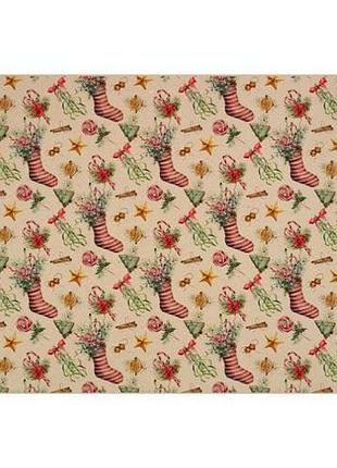 Лист крафт бумаги с рисунком christmas backgrounds , #6, 42x29,7 см