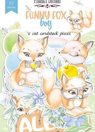Набор высечек, коллекция funny fox boy, 57 шт