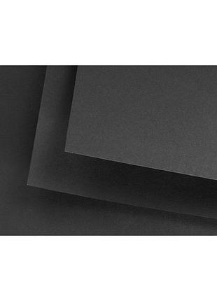 Бумага mixed media black black b2 50×70см 300г/м2 черная гладкая fabriano