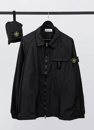 Жакет stone island чорного кольору вітрівка