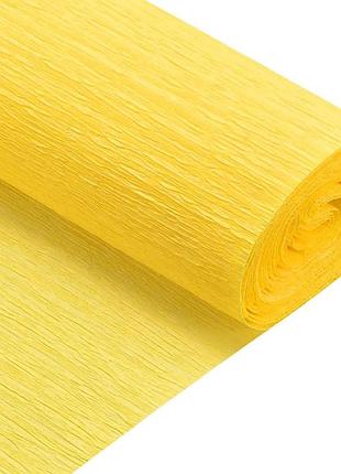 Папір гофрований santi жовтий 230% рулон 50*200см