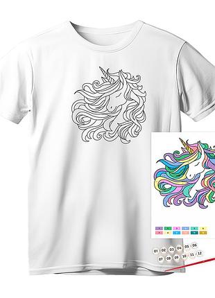 Набір футболка-розмальовка „unicorn“ бавовна 100% розмір s rosa talent