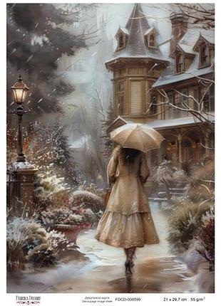 Декупажная карта #0599, 21x29,7 см