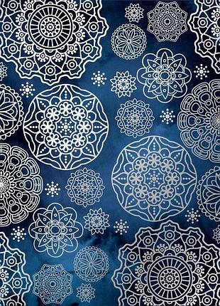 Лист односторонней бумаги с серебряным тиснением, дизайн silver napkins night garden, 30,5см х 30,5см