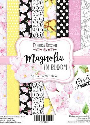 Набор скрапбумаги magnolia in bloom 20x20 см 10 листов