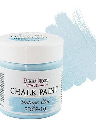 Меловая краска chalk paint винтажно-голубая 150ml