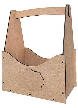 Корзинка для подарков, цветов и фруктов, 270х126х300 мм, набор diy #399 mdf