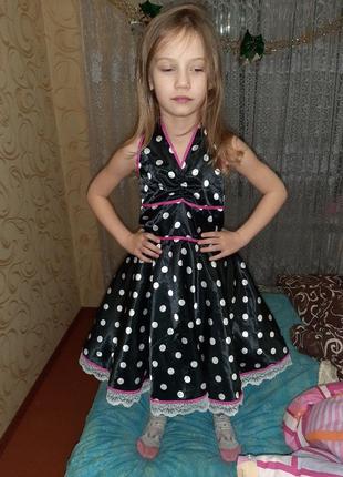 Платье стиляги 7-9 лет