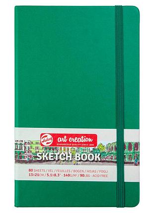 Блокнот для графики talens art creation а5 (13х21см) 140г/м2 80л forest green royal talens