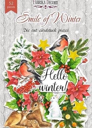 Набор высечек, коллекция smile of winter, 52 шт