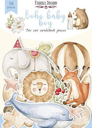Набор высечек, коллекция boho baby boy, 58 шт