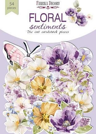 Набір висічок, колекція floral sentiments, 54 шт.