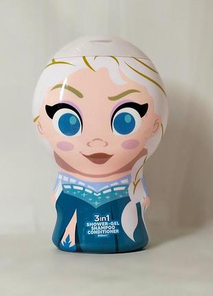 Дитячий шампунь,гель для душу і кондиціонер для волосся 3 в1 disney frozen 300мл.