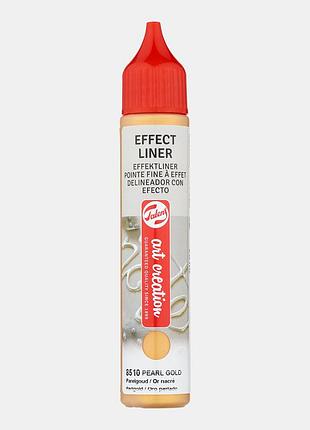 Контур универсальный art creation effect liner, золотой перламутровый, 28 мл, royal talens