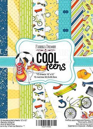 Набор скрапбумаги cool teens 30,5x30,5 см, 10 листов