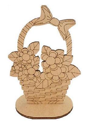 Фигурка для раскрашивания и декорирования, #528 корзинка на подствке