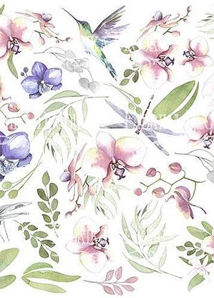 Аркуш із картинками для вирізування wild orchid 30,5х30,5 см