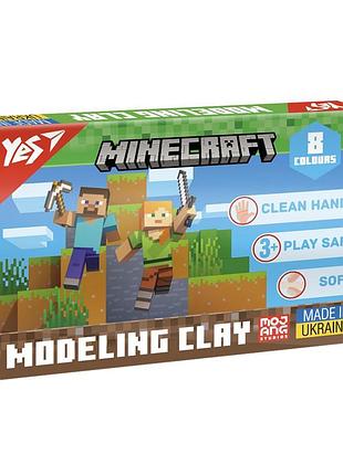 Пластилін yes minecraft 8 кольорів 160 г