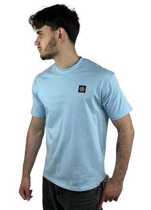 Футболка синього кольору stone island