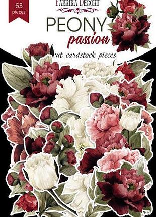 Набір висічок, колекція peony passion, 63 шт.