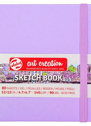 Блокнот для графики talens art creation 12х12 см 140г/м2 80л pastel violet royal talens