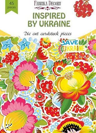 Набор высечек, коллекция inspired by ukraine, 45 шт