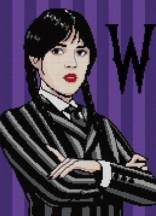 Алмазная мозаика тм santi wednesday addams 40х50 см на подрамнике