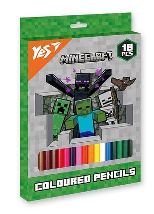 Карандаши цветные yes 18 цветов minecraft heroes