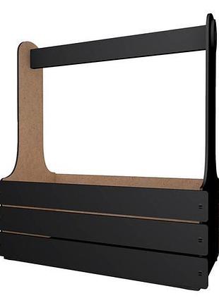 Корзинка для подарков, цветов и фруктов, 270х126х290 мм, набор diy #401 black