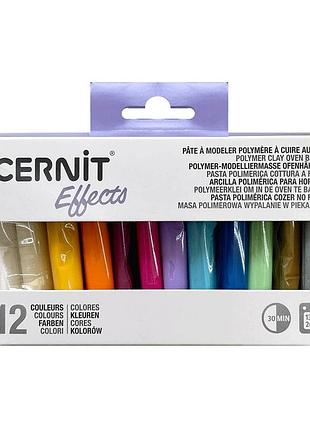 Набір пластики effects colours 12х25г cernit