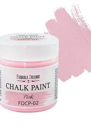 Меловая краска chalk paint розовая 150ml