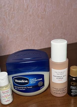 Derma series , balea , victoria’s secret,vaseline,chi oil,taft volume