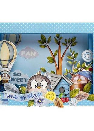 Набір для створення 3d листівки «time to play» 15 × 11 × 4 см