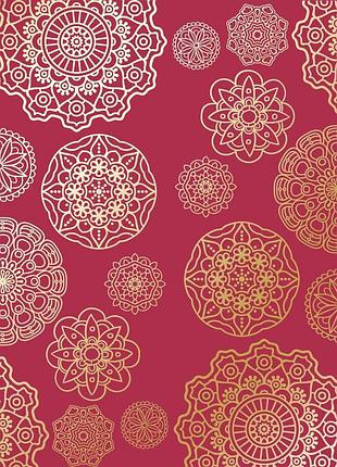Лист односторонней бумаги с фольгированием, дизайн golden napkins, blackberry, 30,5см х 30,5см