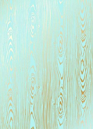 Аркуш односторонній паперу з фольгуванням, дизайн golden wood texture turquoise, 30,5 см х 30,5 см