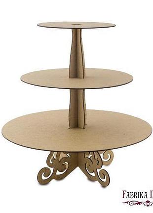 Подставка для сладостей круглая #088, mdf