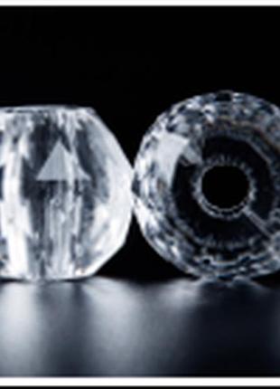 Намистини шар акрилові lux, 35*38мм, hole 10,8мм, прозорий-01, 15шт