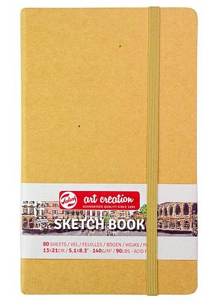 Блокнот для графики talens art creation а5 (13х21см) 140г/м2 80л kraft royal talens