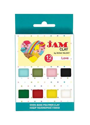 Набір пластики love 12×20г jam clay rosa talent