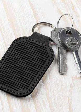 Заготовка для вишивки зі штучної шкіри брелок flbe(bb)-006 чорний