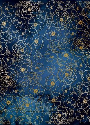 Аркуш односторонній паперу з фольгуванням, дизайн golden pion night garden, 30,5 см х 30,5 см