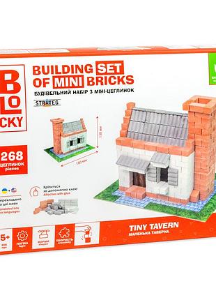 Строительный набор для творчества из мини-кирпич blocky маленькая таверна strateg (31006)